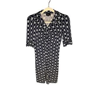 Laundry by Shelli Segal Nautical Dress Size 2 Office, Country Club Knee Length